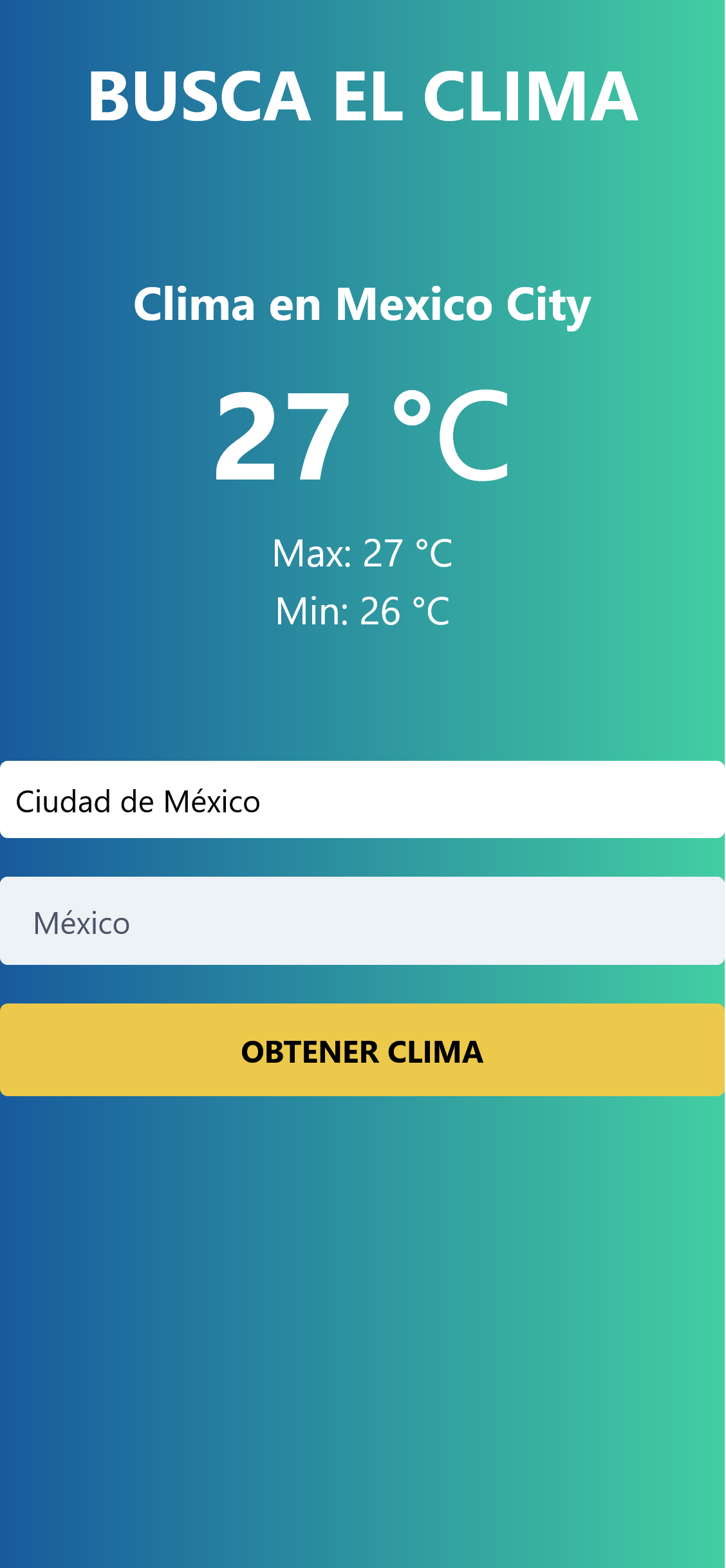 Buscador del Clima